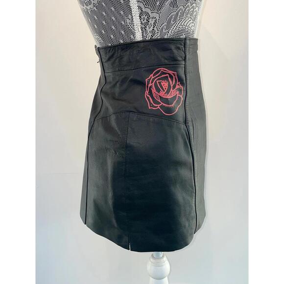 Upcycled Rose Mini Skirt - Picture 3 of 5